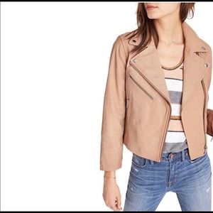 Madewell cropped leather jacket size S.